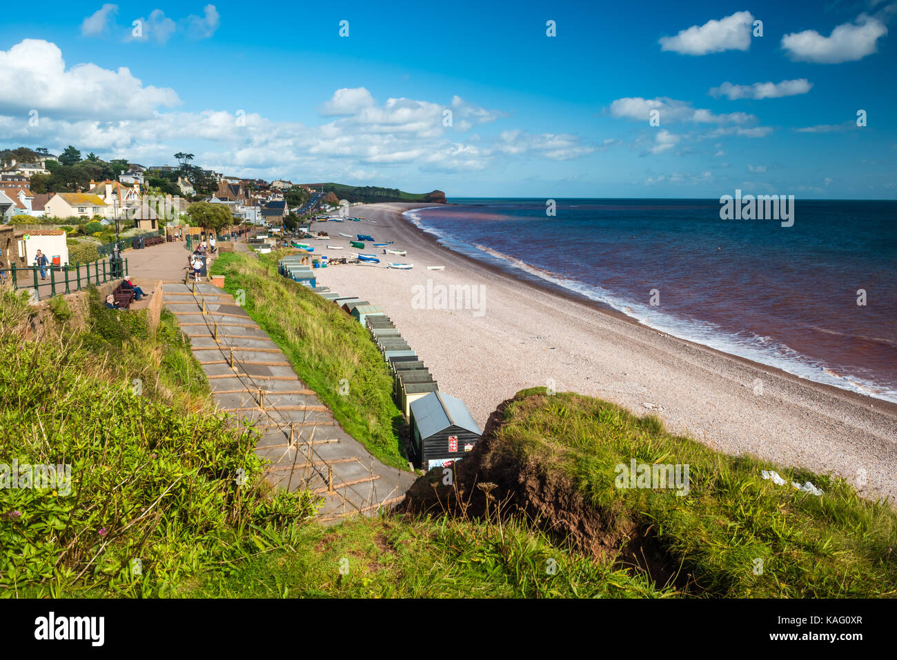 Steamer Steps, Budleigh Salterton Stock Photo Alamy