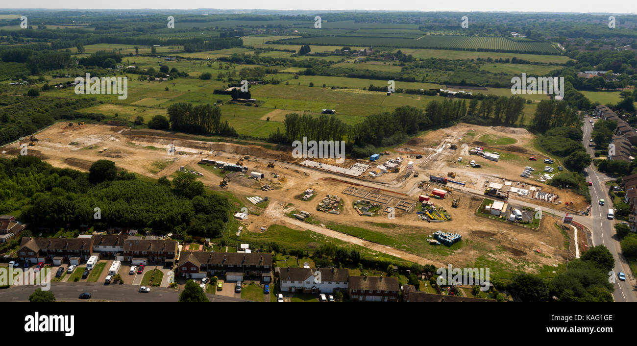 Redrow Manor Park Development Aerial Shots Of Build Stock Photo Alamy