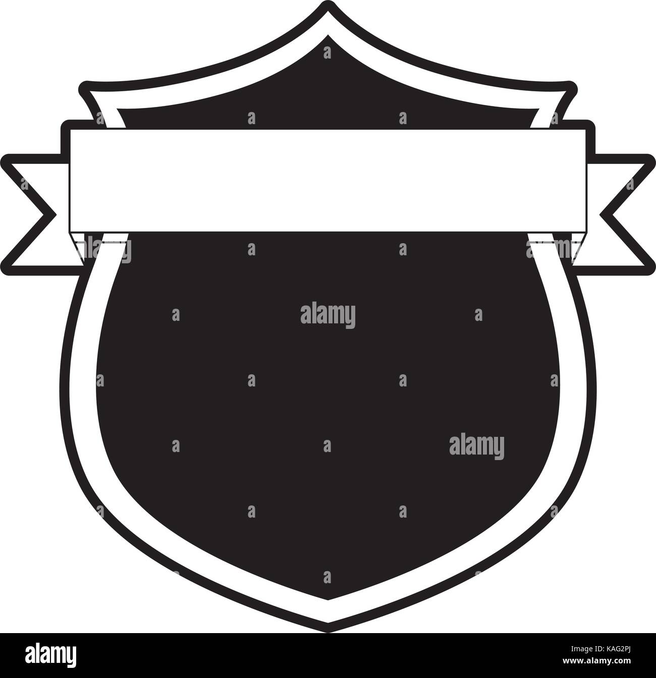 shield with ribbon vector illustration Stock Vector Image & Art - Alamy