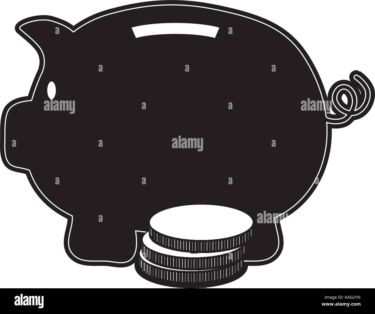 piggy bank vector illustration Stock Vector Image & Art - Alamy