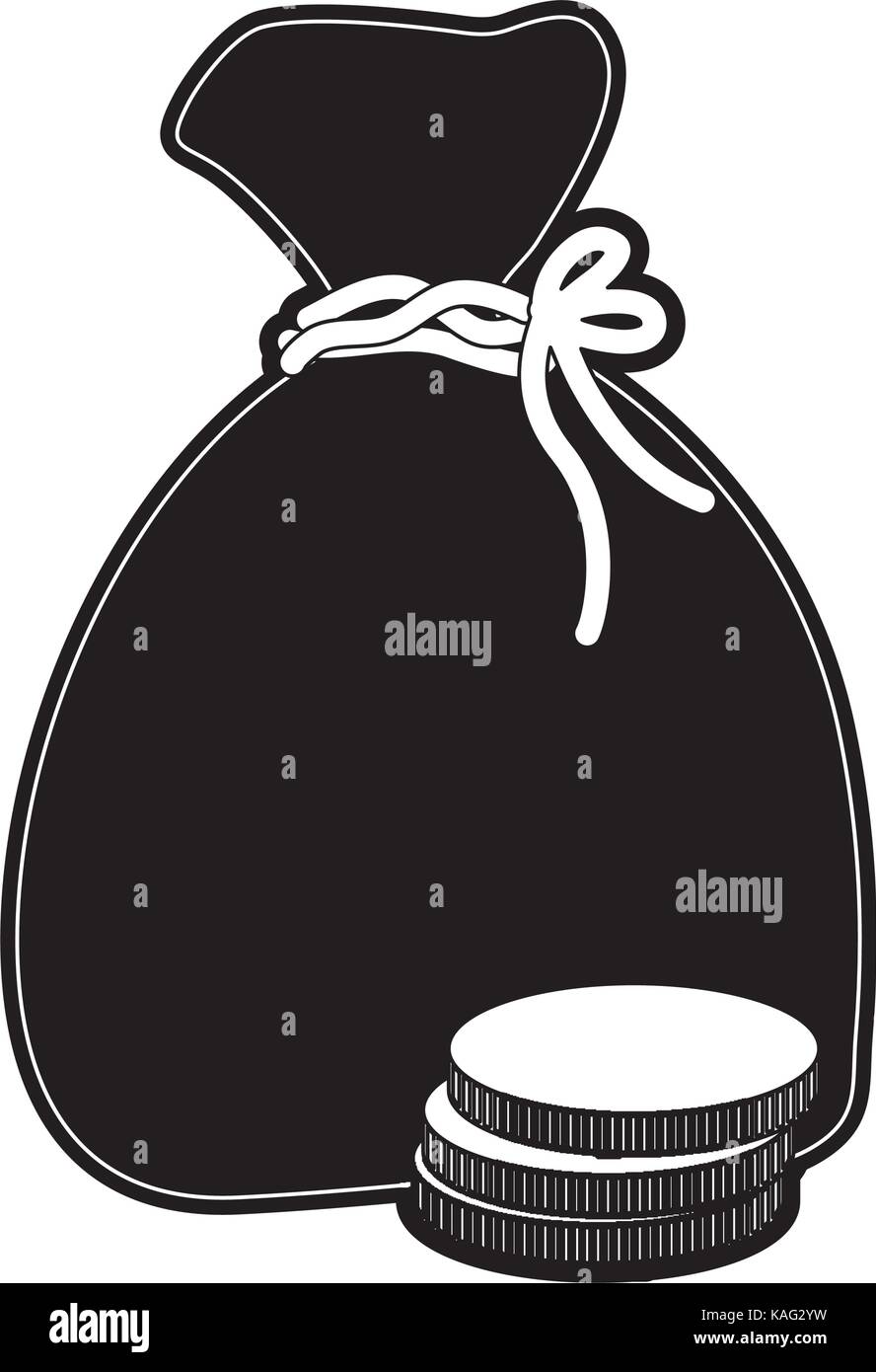 money bag vector illustration Stock Vector Image & Art - Alamy