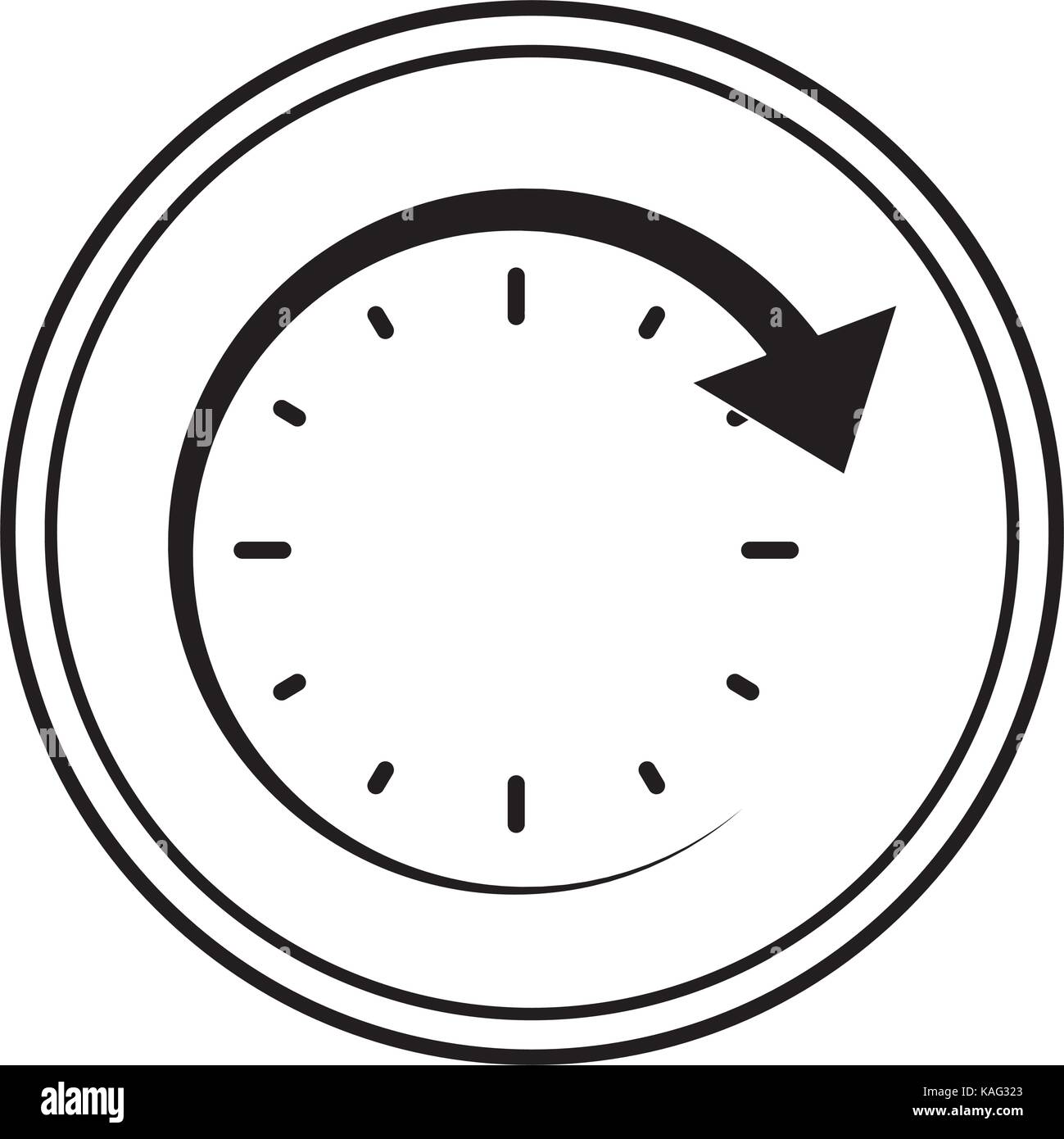 wall clock vector illustration Stock Vector Image & Art - Alamy