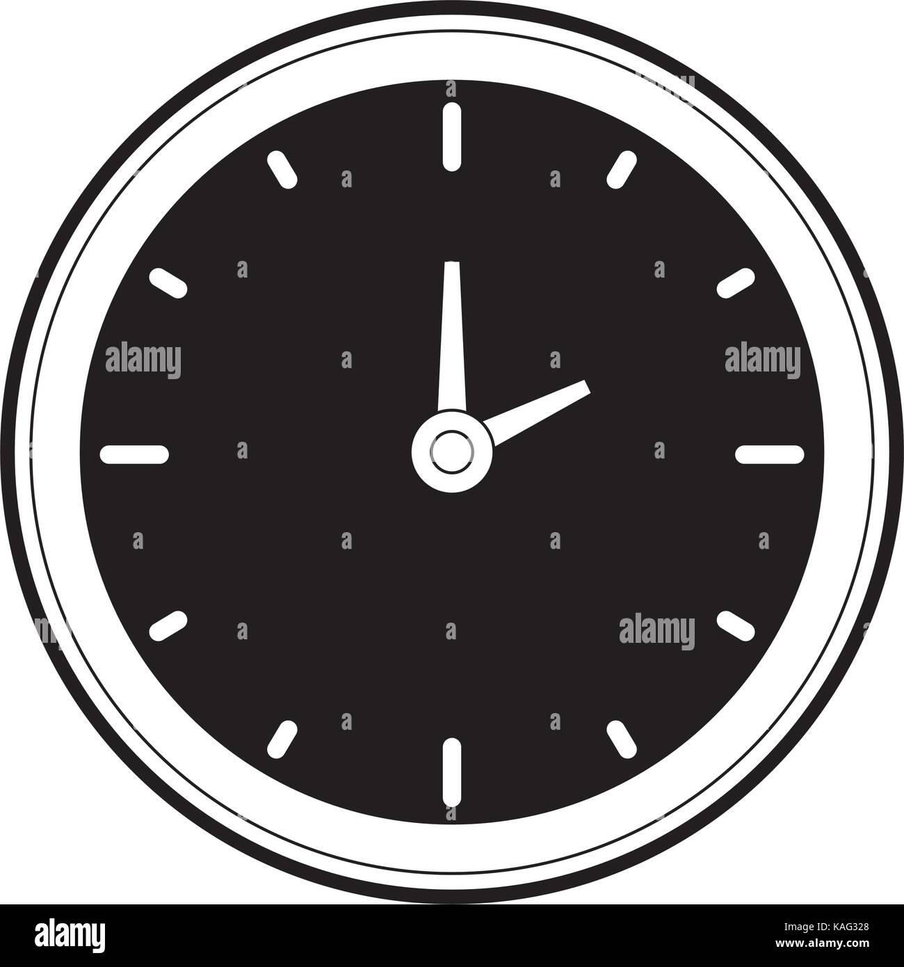 wall clock vector illustration Stock Vector Image & Art - Alamy