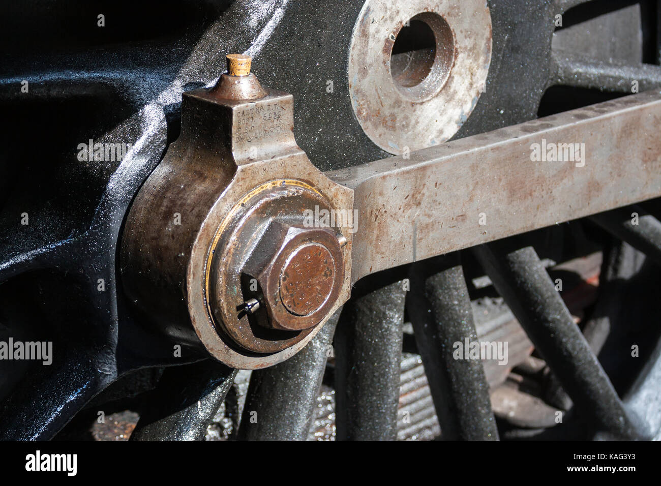 Part of the running gear of a steam on the North Yorkshire