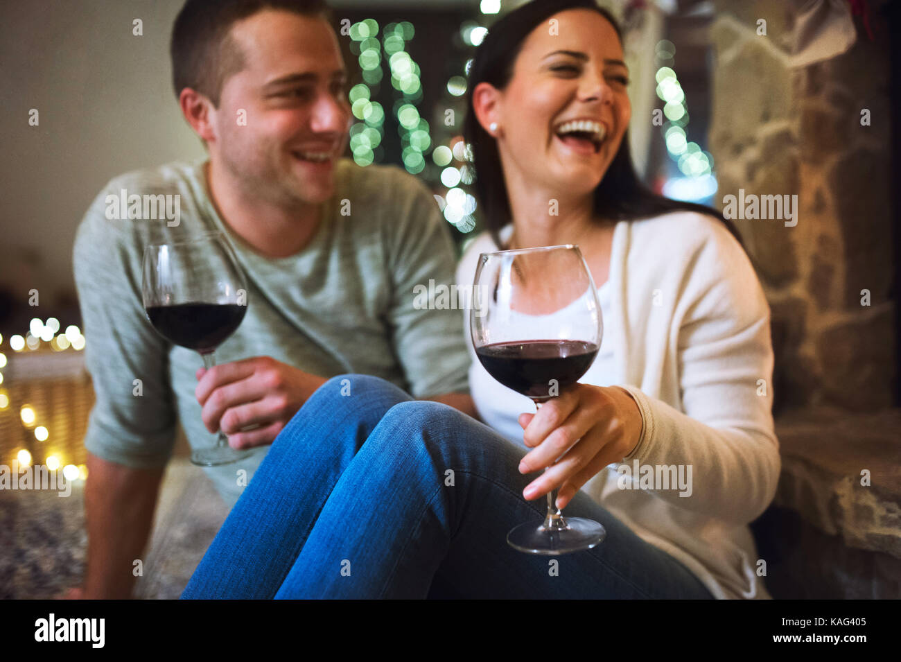 Sitting in front of fireplace hires stock photography and images Alamy