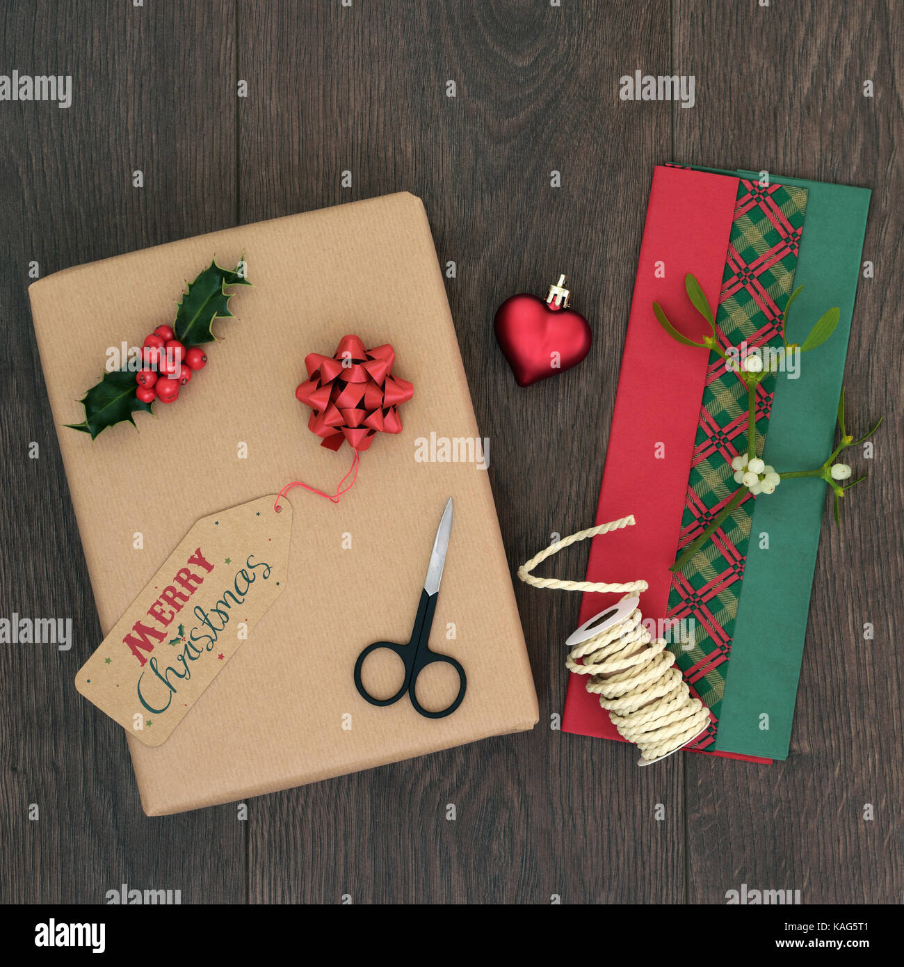 tissue paper and ribbon