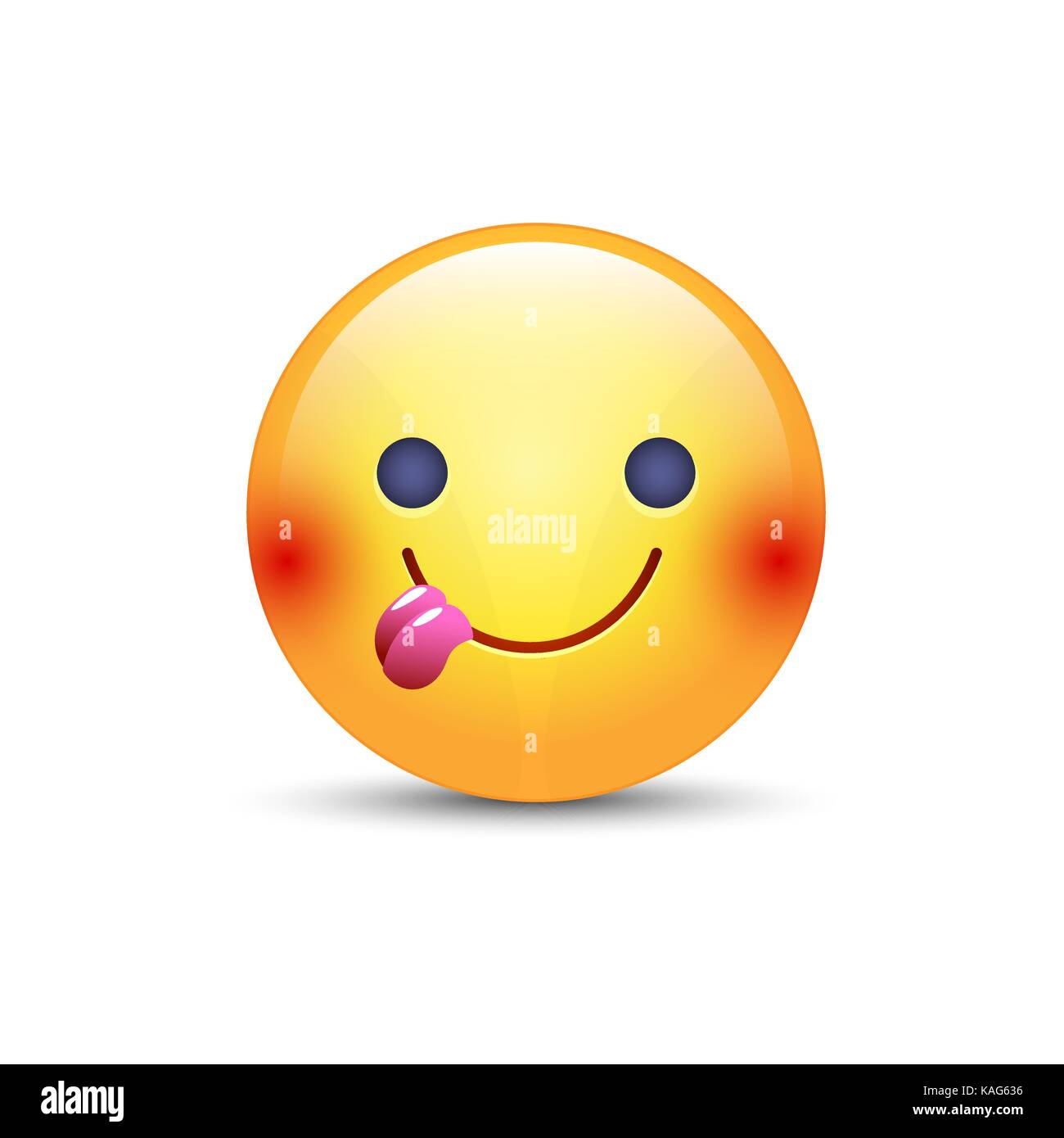 smiley face with tongue sticking out emoticon