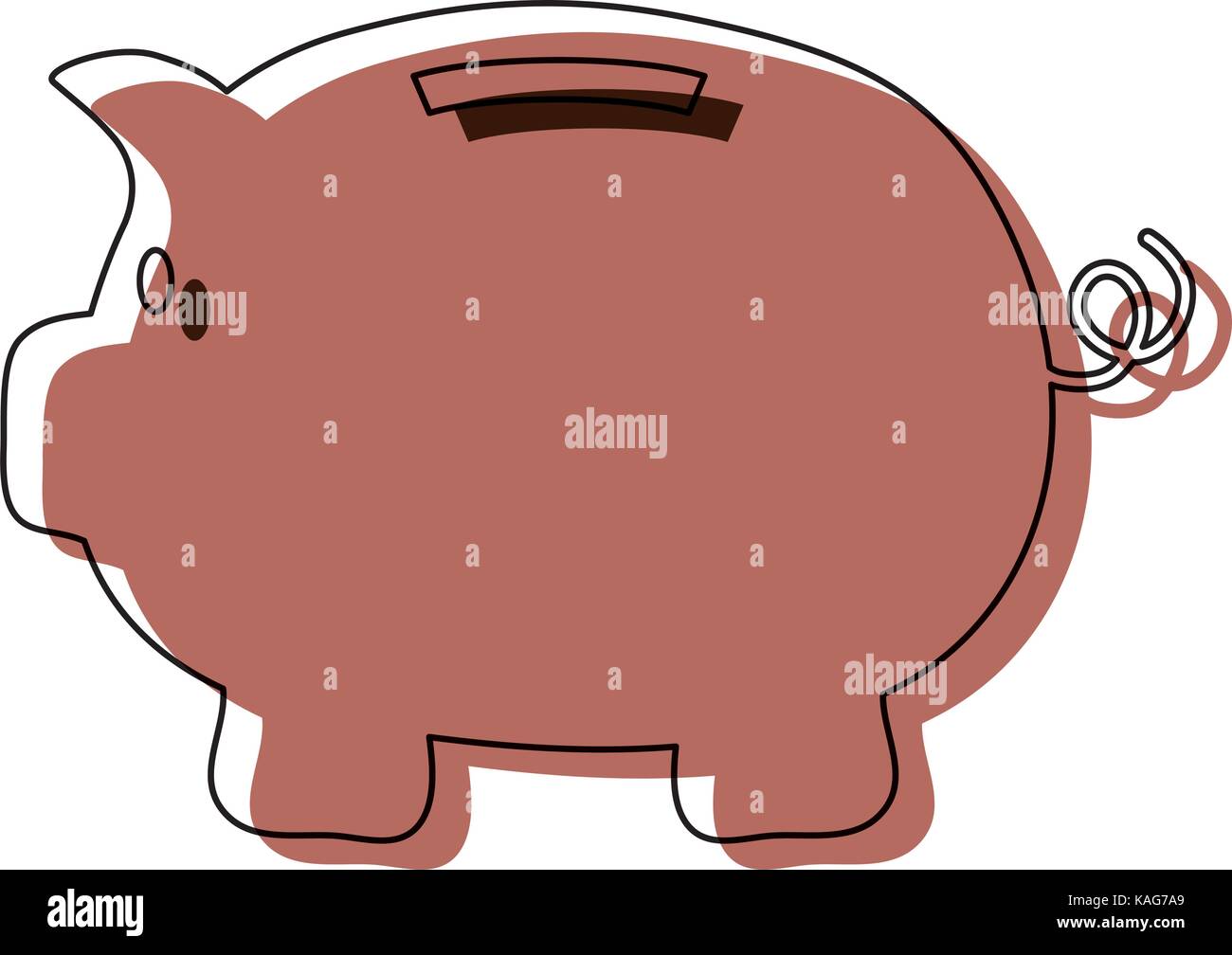 piggy bank vector illustration Stock Vector Image & Art - Alamy