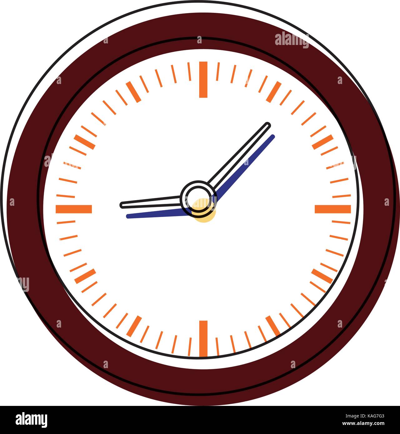 wall clock vector illustration Stock Vector Image & Art - Alamy