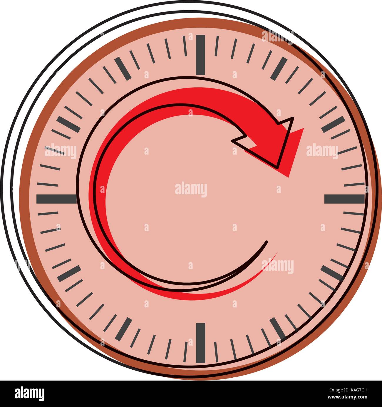 wall clock vector illustration Stock Vector Image & Art - Alamy