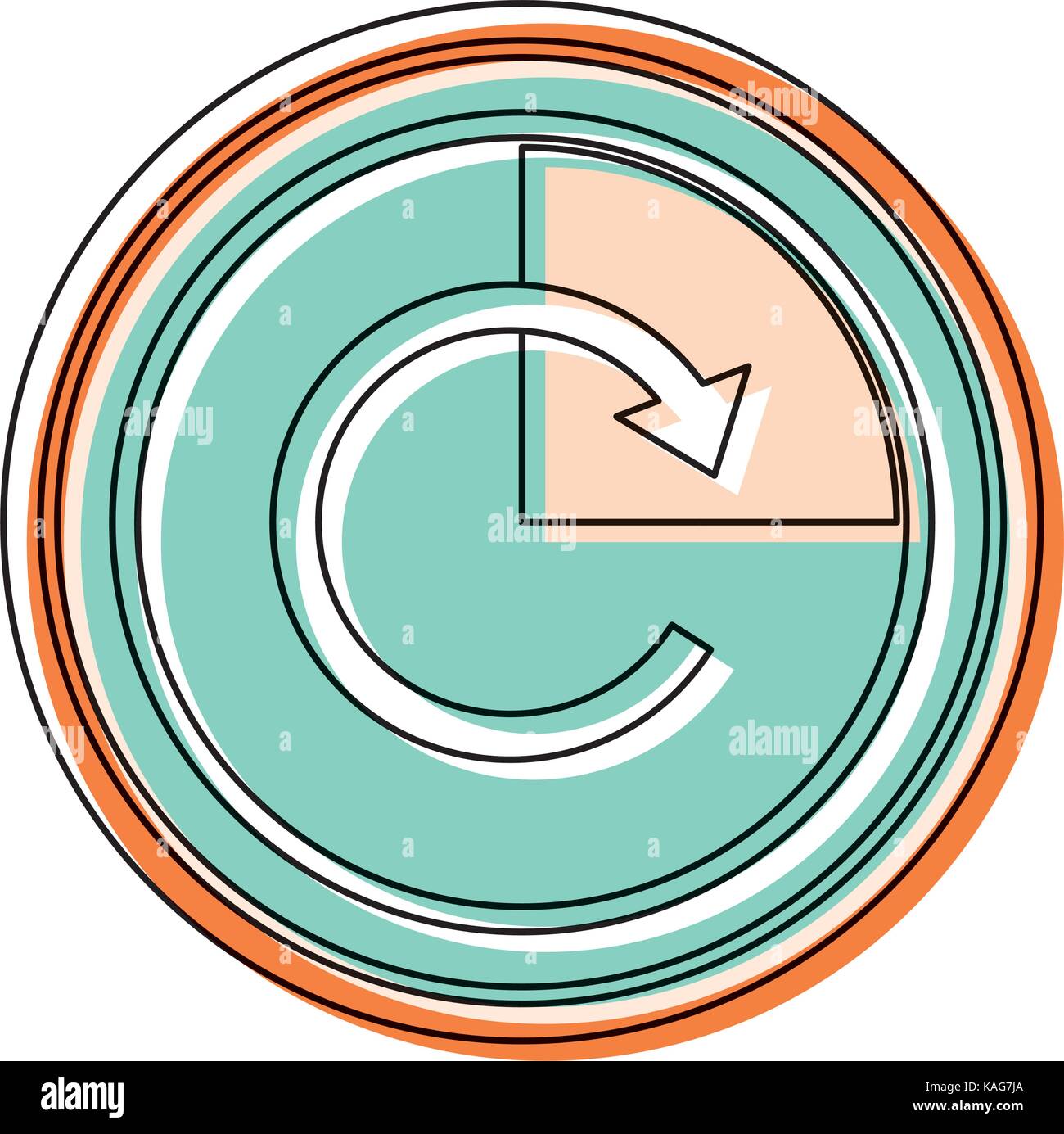 wall clock vector illustration Stock Vector Image & Art - Alamy