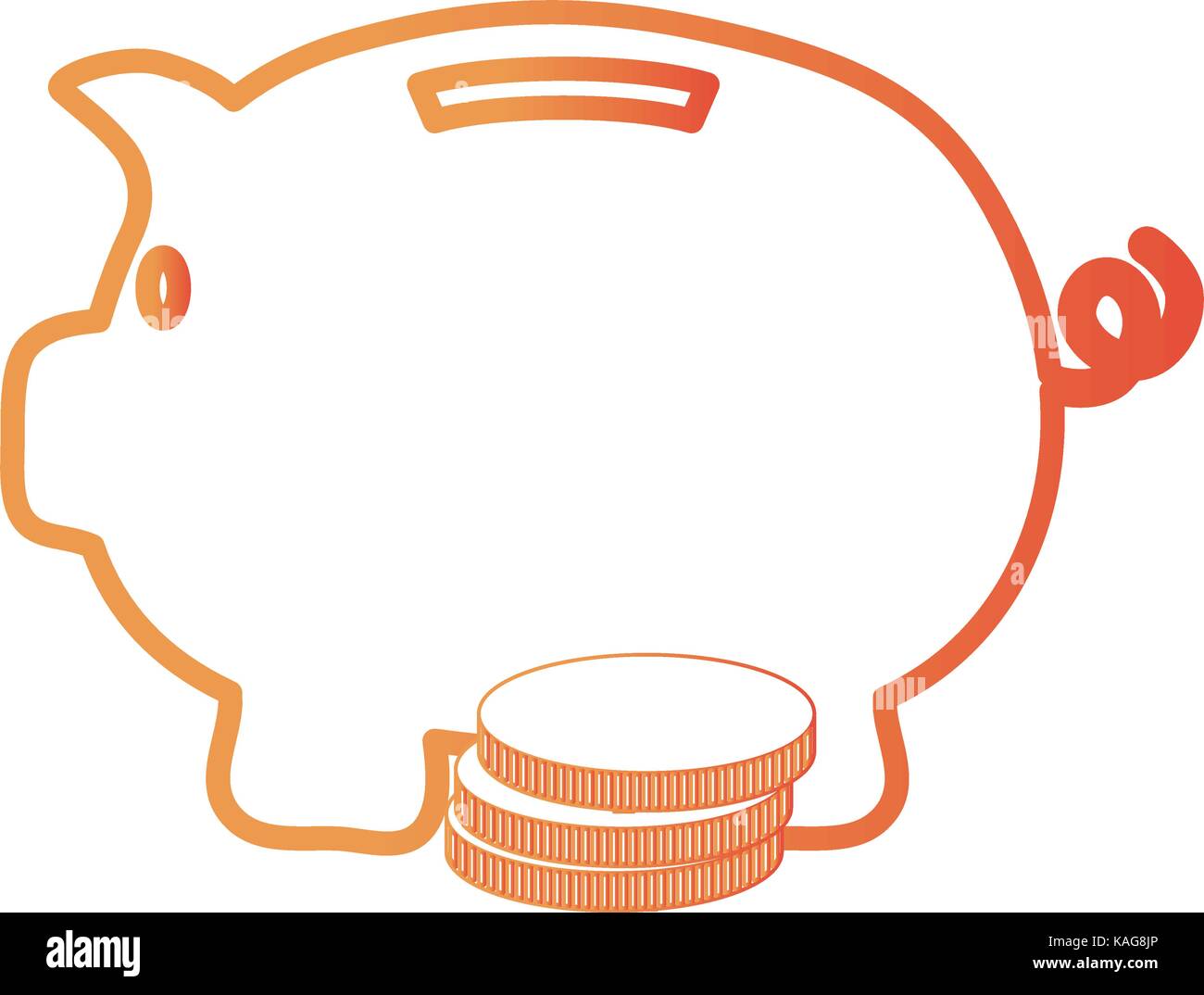 piggy bank vector illustration Stock Vector Image & Art - Alamy