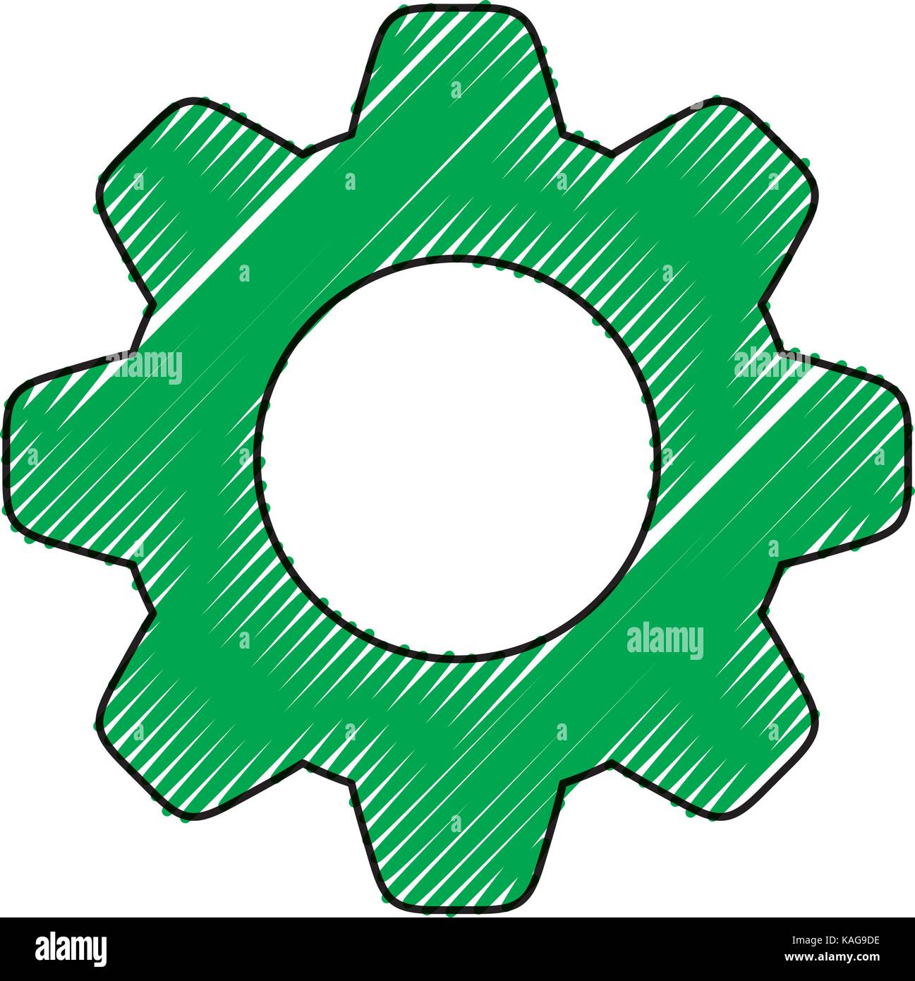 gear doodle vector illustration Stock Vector Image & Art - Alamy