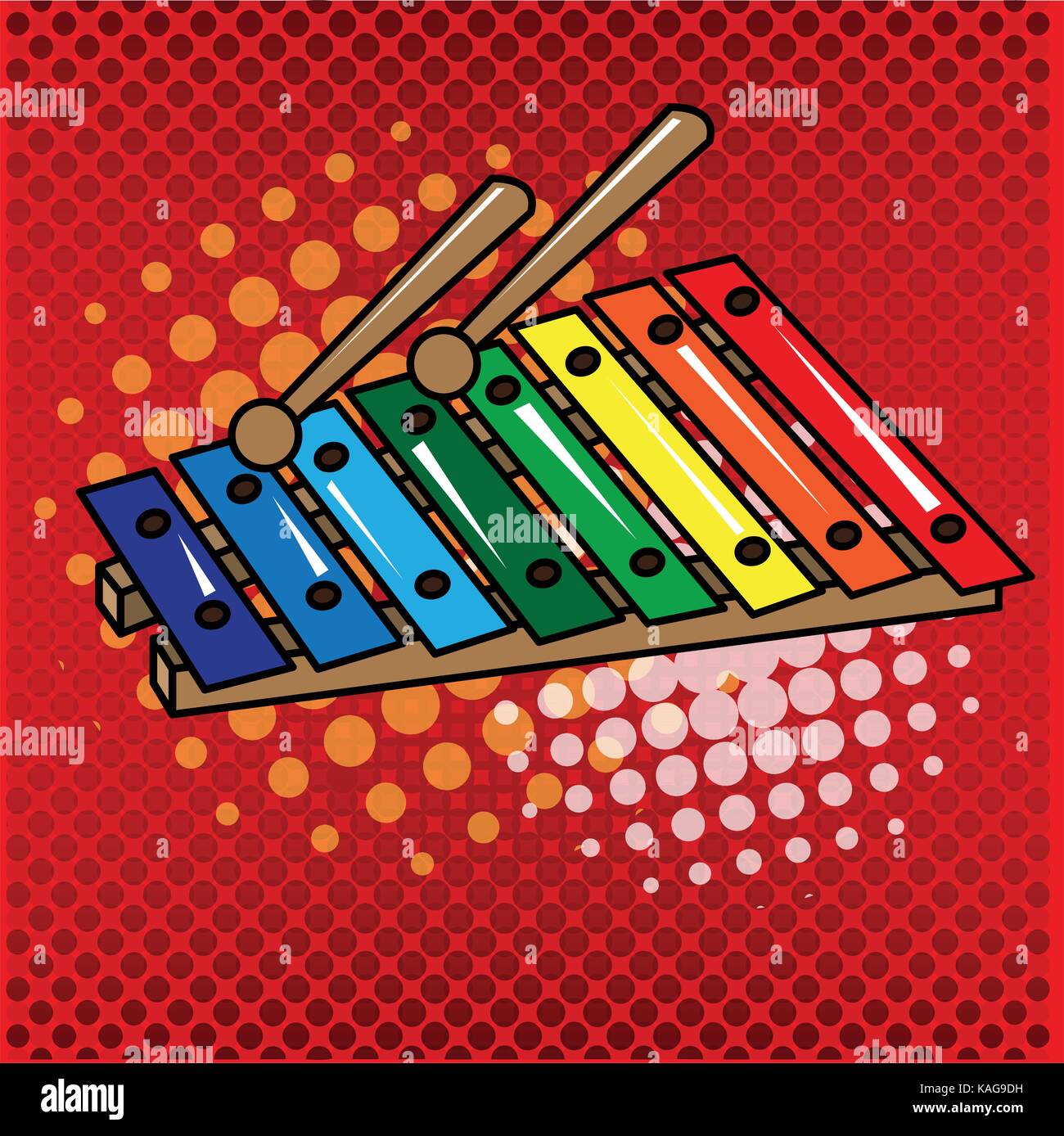 Isolated xylophone toy Stock Vector Image & Art Alamy