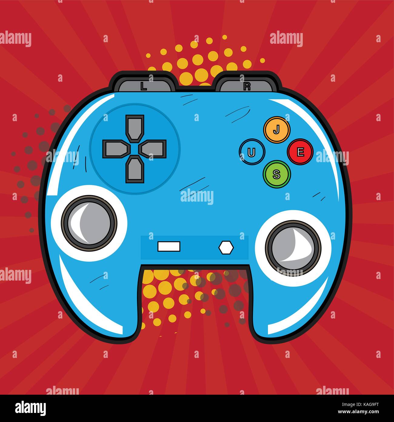 Isolated videogame joystick Stock Vector Image & Art - Alamy