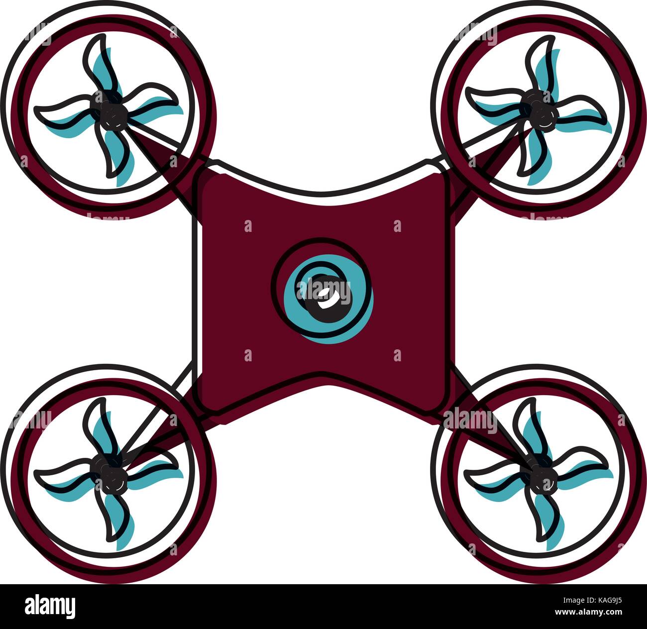 drone  vector  illustration Stock Vector