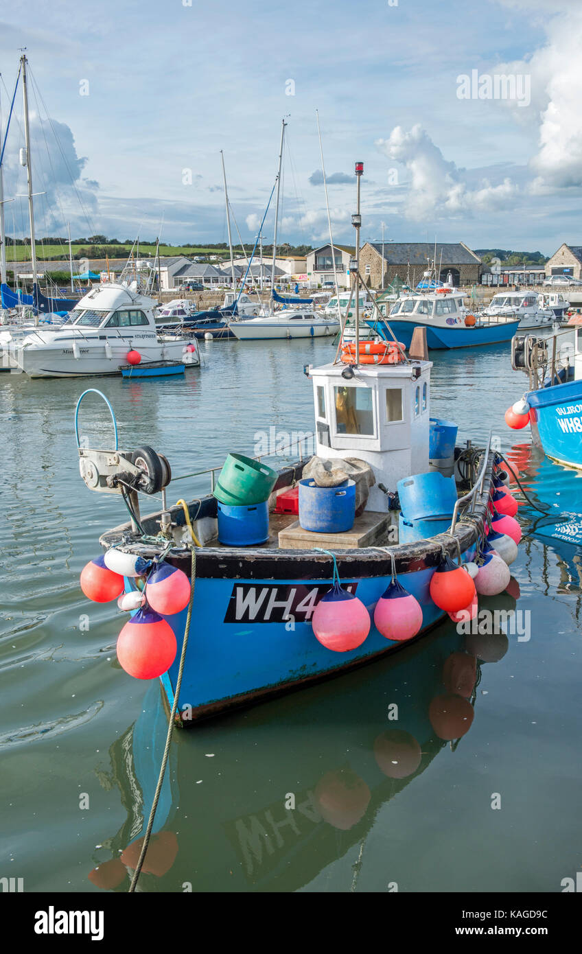 Harbour at Bridport on the Dorset Coast, South of England Stock Photo