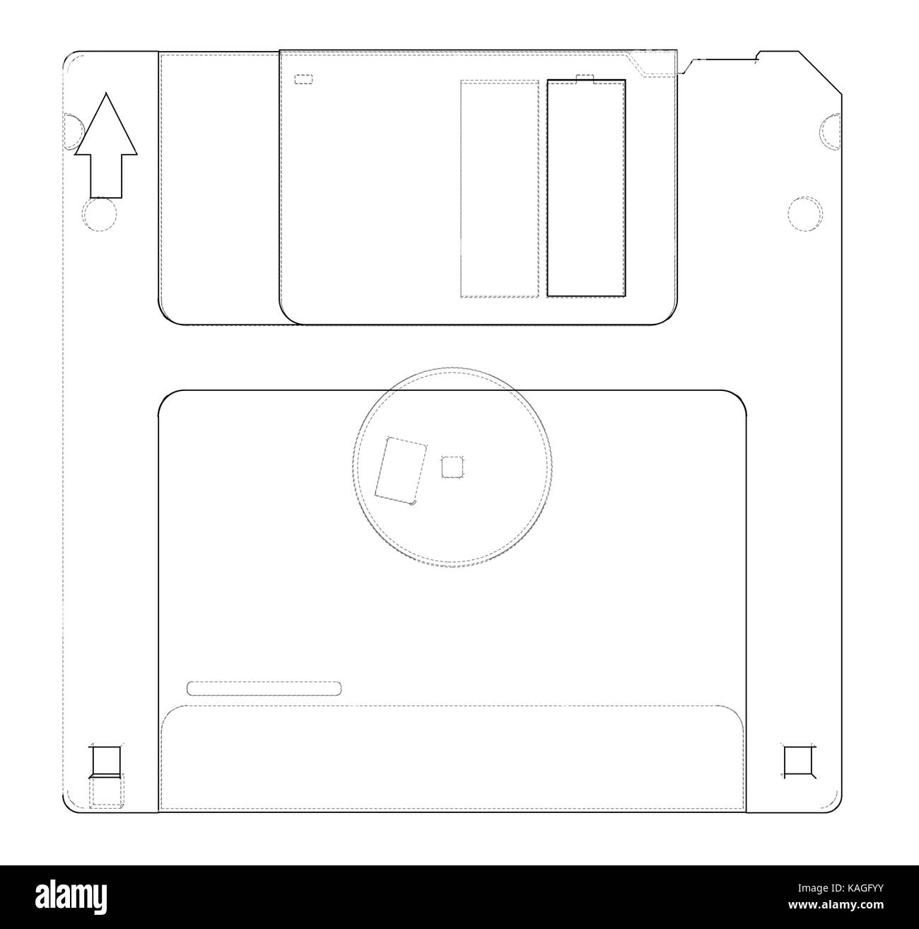 Floppy disk storage sketch. Vector Stock Vector Image & Art Alamy