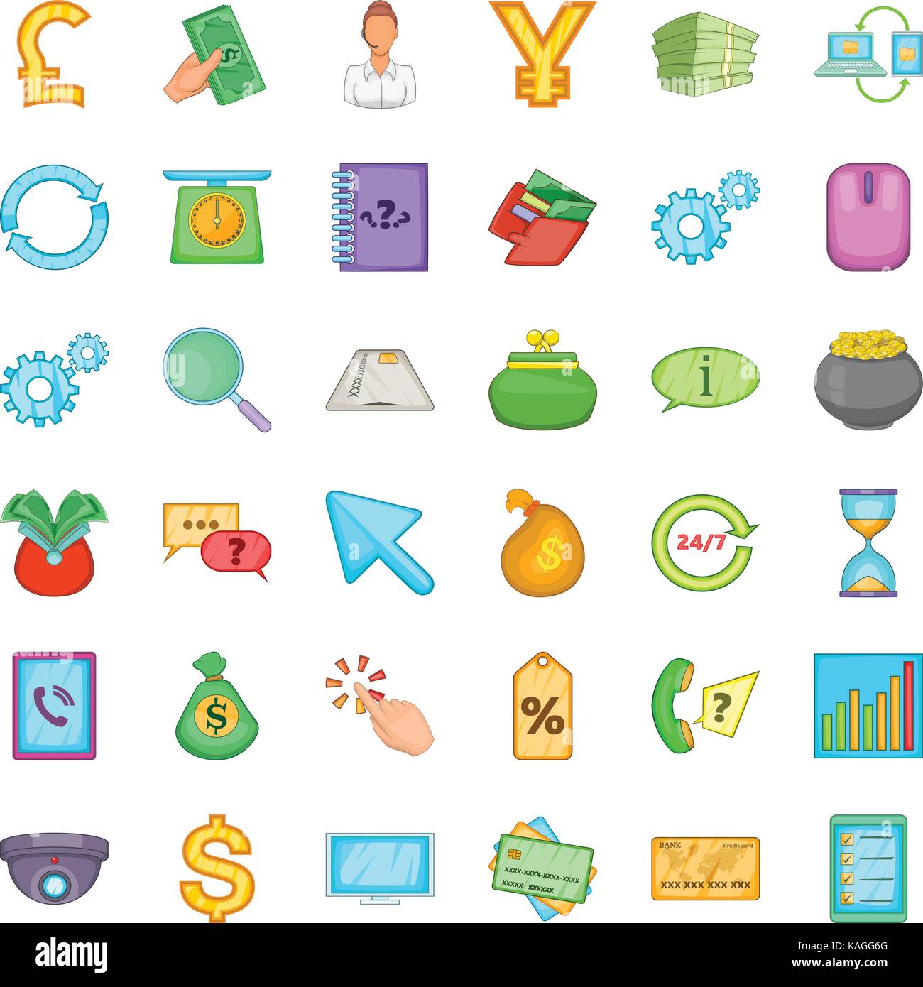 Loading icons set, cartoon style Stock Vector Image & Art - Alamy