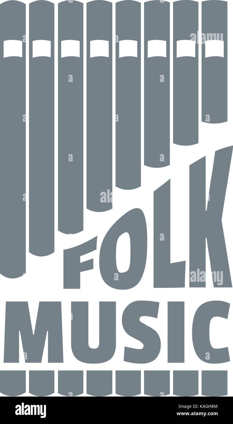Flute pan logo, simple gray style Stock Vector Image & Art - Alamy
