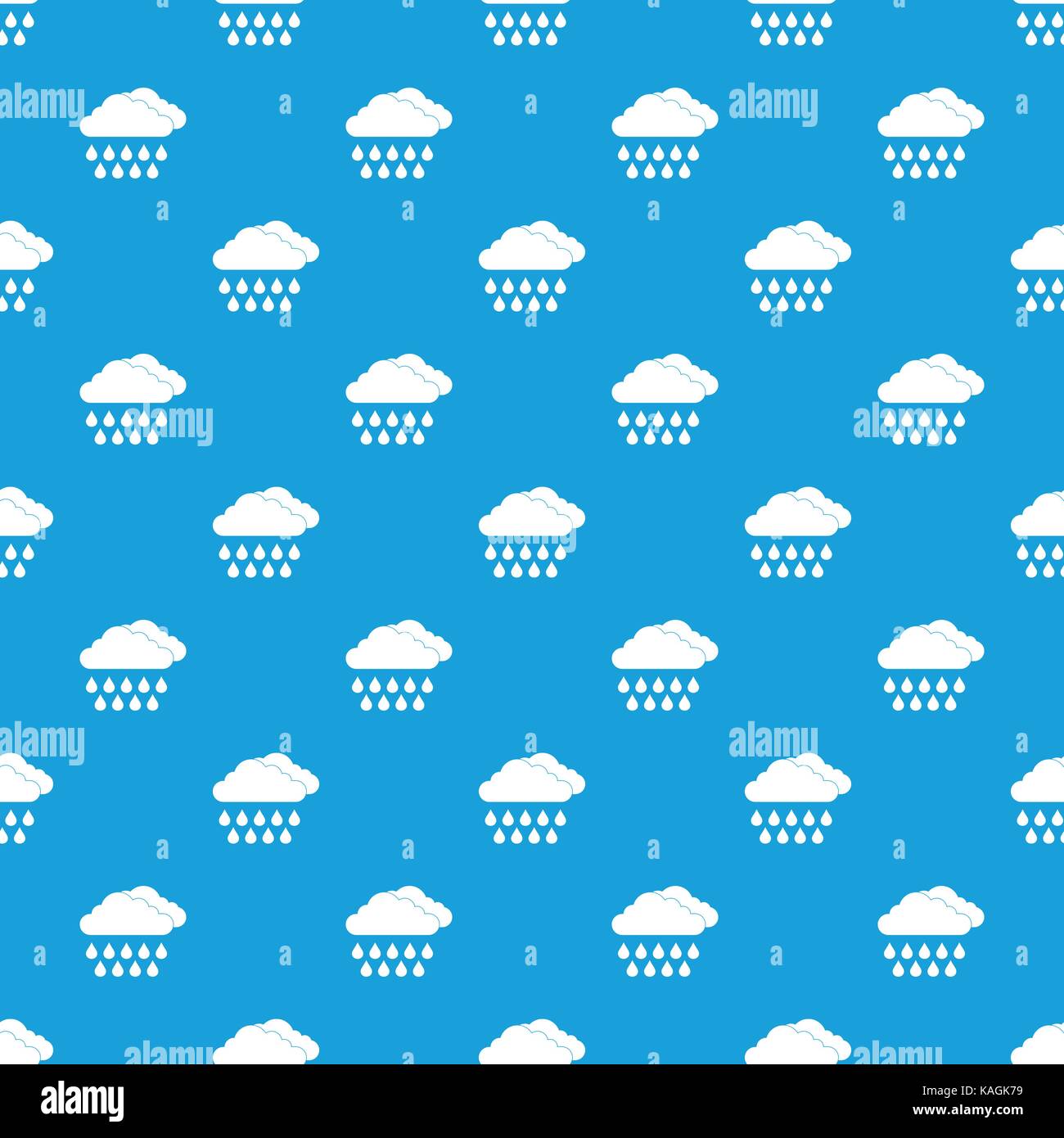 Cloud and rain pattern seamless blue Stock Vector Image & Art - Alamy