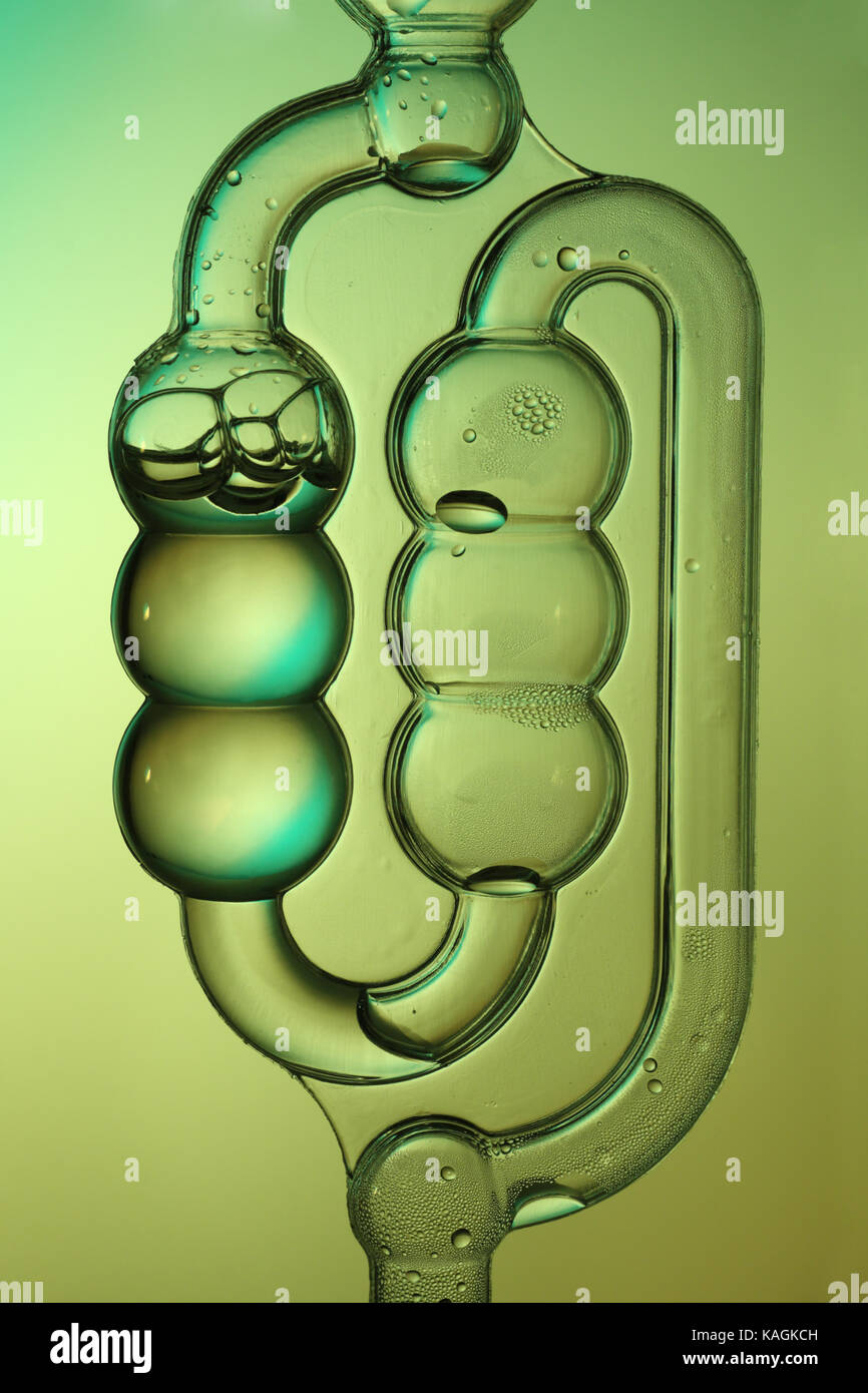 Bubbler airlock as used in fermentation of beer and wine homebrewing