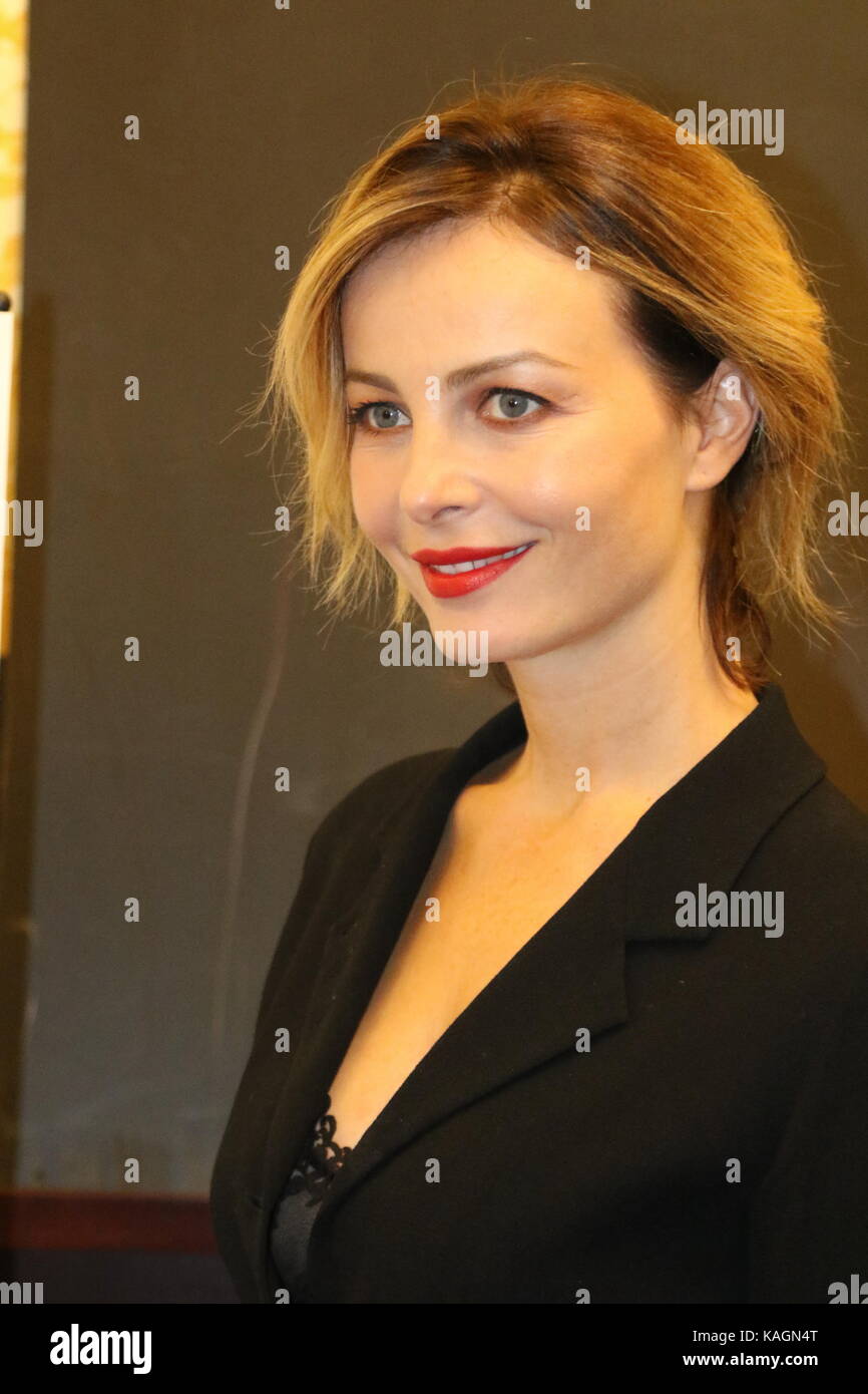 Napoli, Italy. 25th Sep, 2017. The actress Violante Placido during the inaugural evening of the 19th “Napoli Film Festival” in Napoli from September 25 to October 1. Credit: Salvatore Esposito/Pacific Press/Alamy Live News Stock Photo