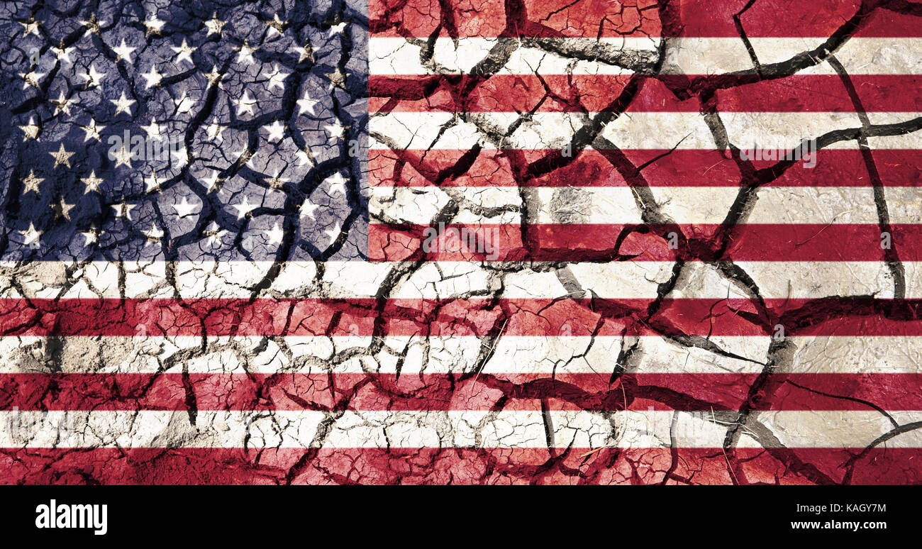 american flag on cracked ground background Stock Photo Alamy
