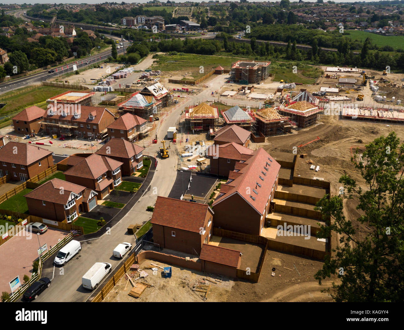 Redrow, The Fairways development Herne bay Stock Photo Alamy