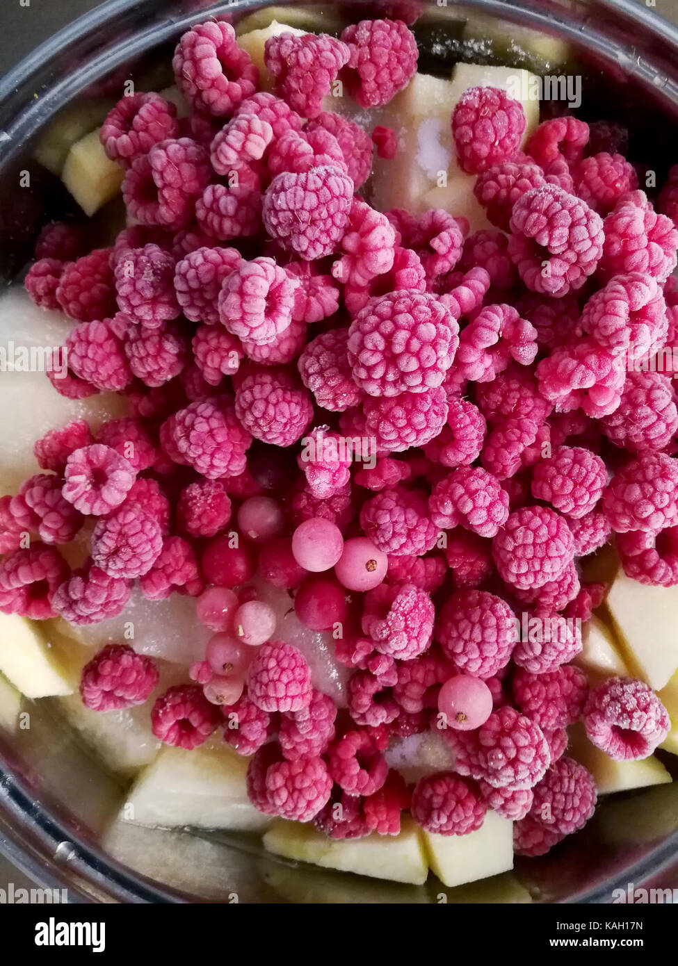 fruit macerating to make jam Stock Photo Alamy