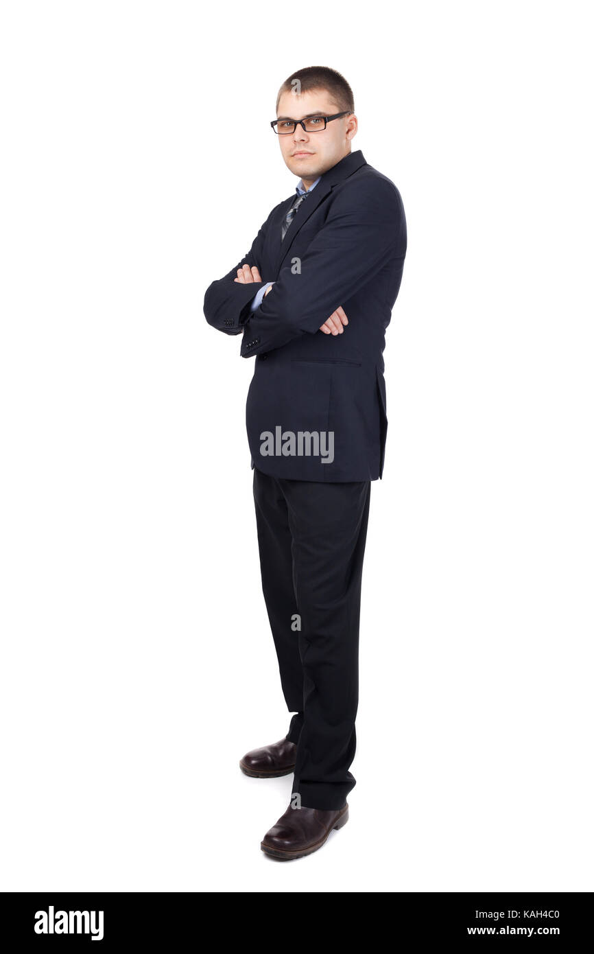 young businessman isolated on white background Stock Photo - Alamy