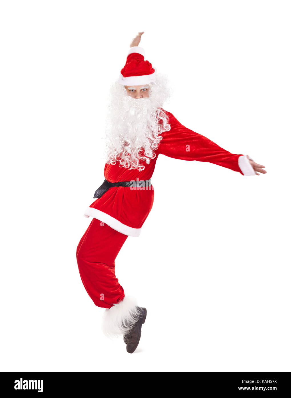 Happy Christmas Santa Claus Having Fun And Dancing Isolated On White Background Stock Photo Alamy Happy Christmas Santa Claus Having Fun And Dancing Isolated On White Background Stock Photo Alamy