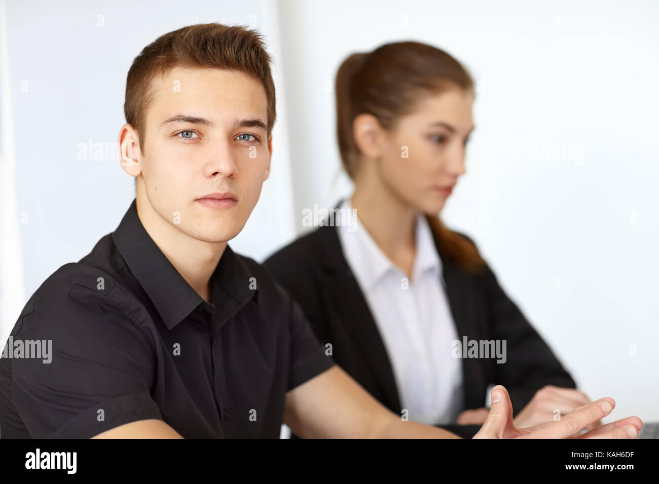 Portrait two beautiful handsome hi-res stock photography and images - Alamy