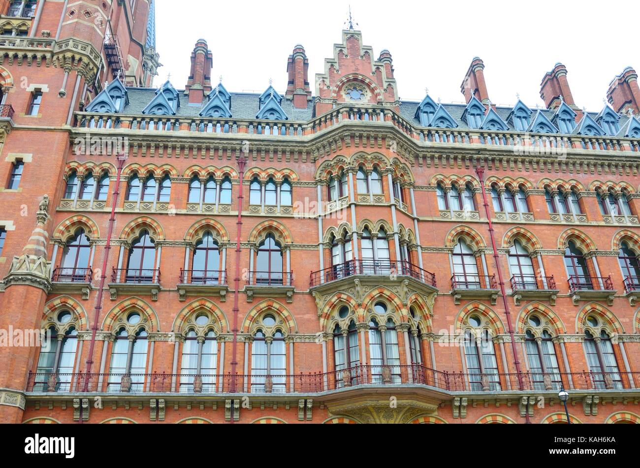 Front of St Pancras Station Stock Photo