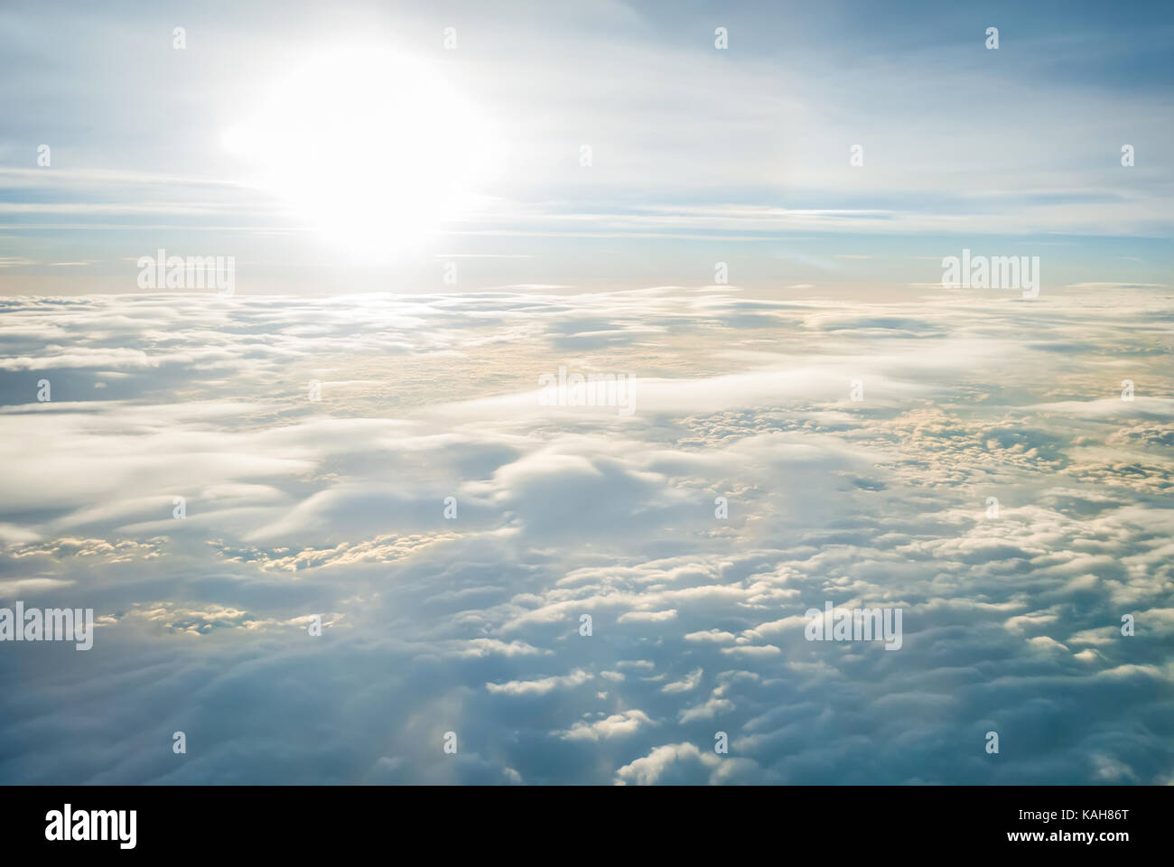 Look at the sky and clouds from the plane Stock Photo - Alamy