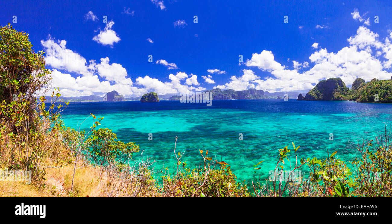 Beautiful beach in El Nido,Paawan,Philippines. Stock Photo