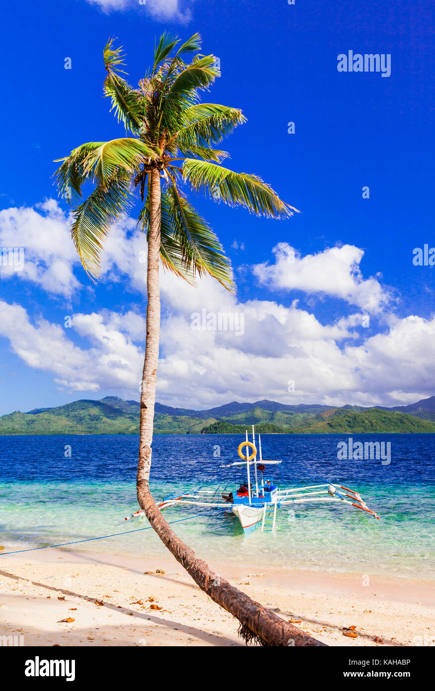 unique unspoiled nature and tropical paradise El nido in Plawan. Philippines Stock Photo