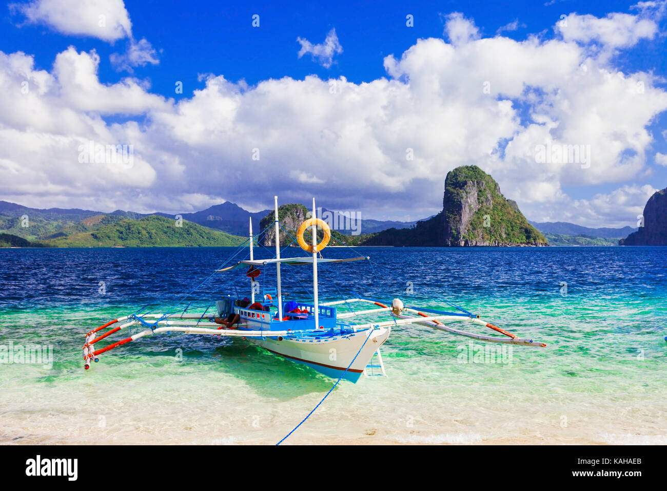 Beautiful el Nido,palawan,Philippines,panoramic view. Stock Photo