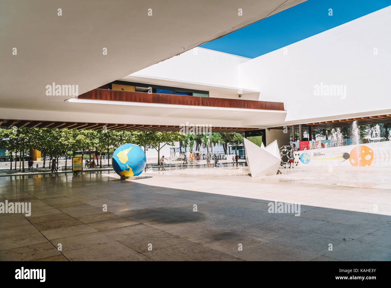 LISBON, PORTUGAL - AUGUST 10, 2017: The Pavilion of Knowledge (Pavilhao do Conhecimentois or Ciencia Viva) an interactive science and technology museu Stock Photo