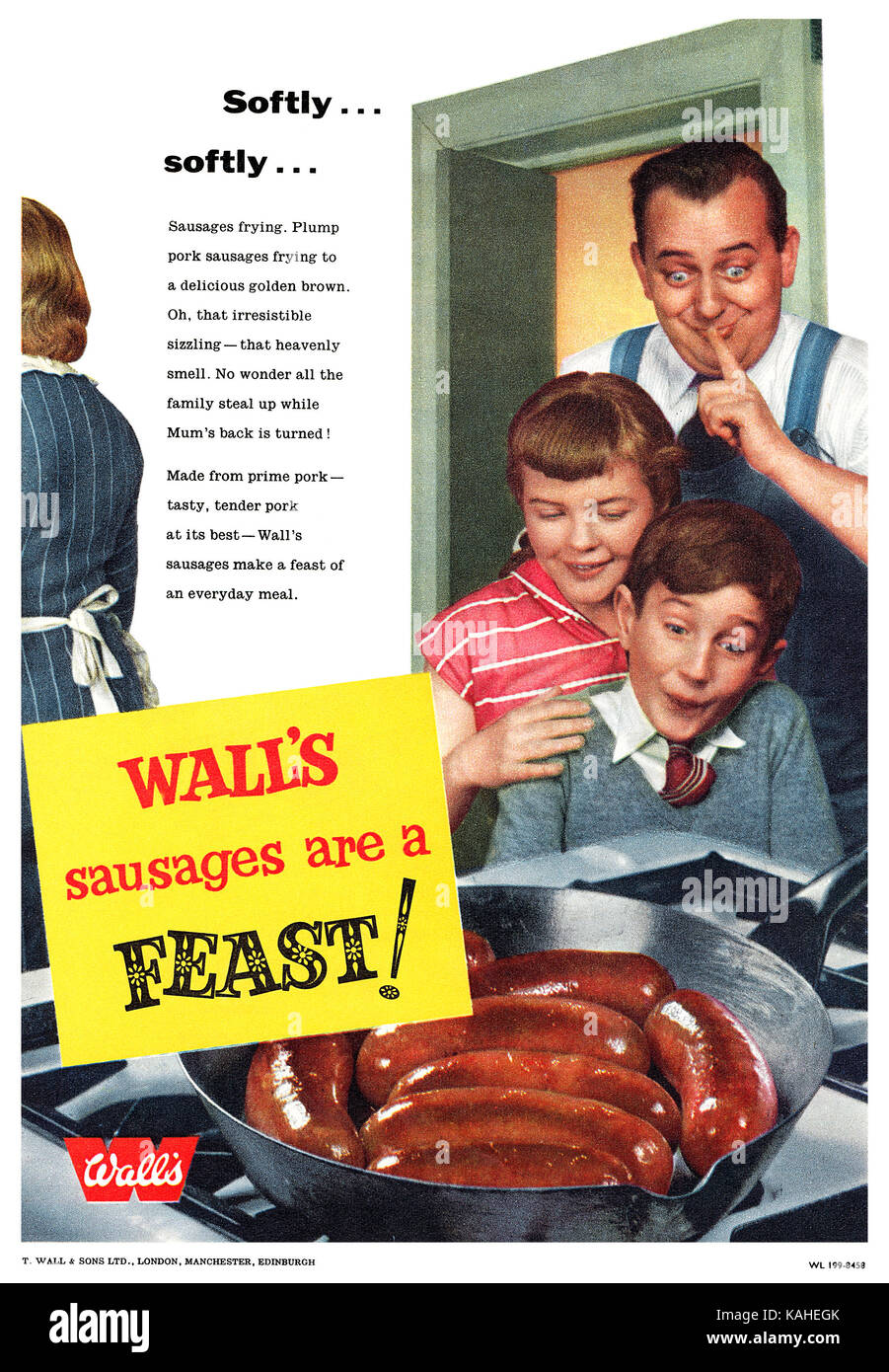 Wall’s sausages advert hires stock photography and images Alamy