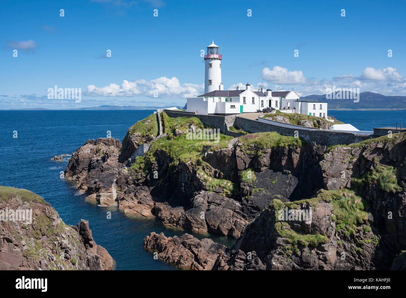Lighthouse at Fanad Head, County Donegal, Ireland Stock Photo