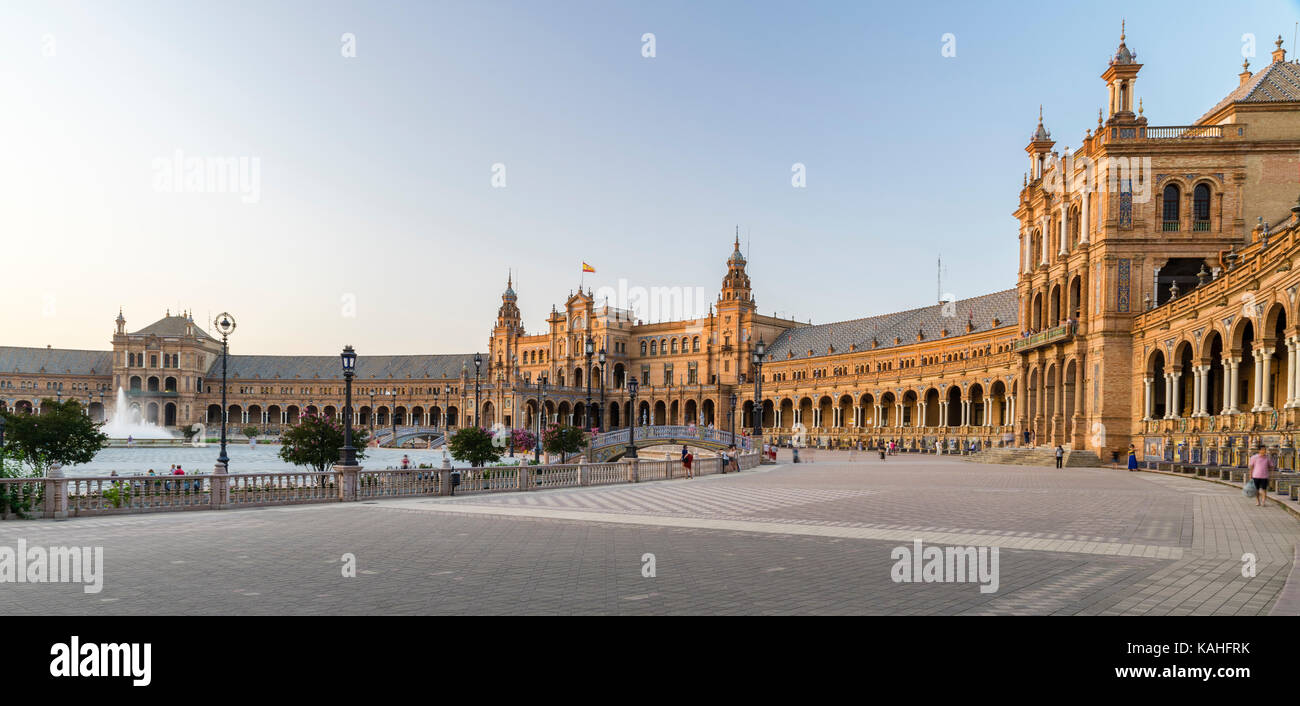 Plaza de Espana, Seville, Andalusia, Spain, Europe Stock Photo - Alamy