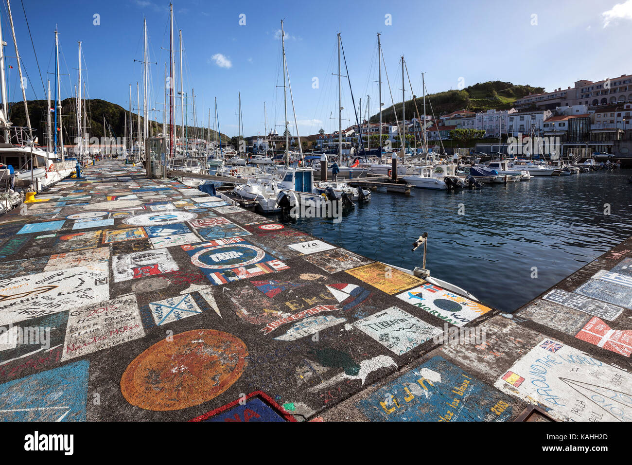 Horta harbour hi-res stock photography and images - Alamy