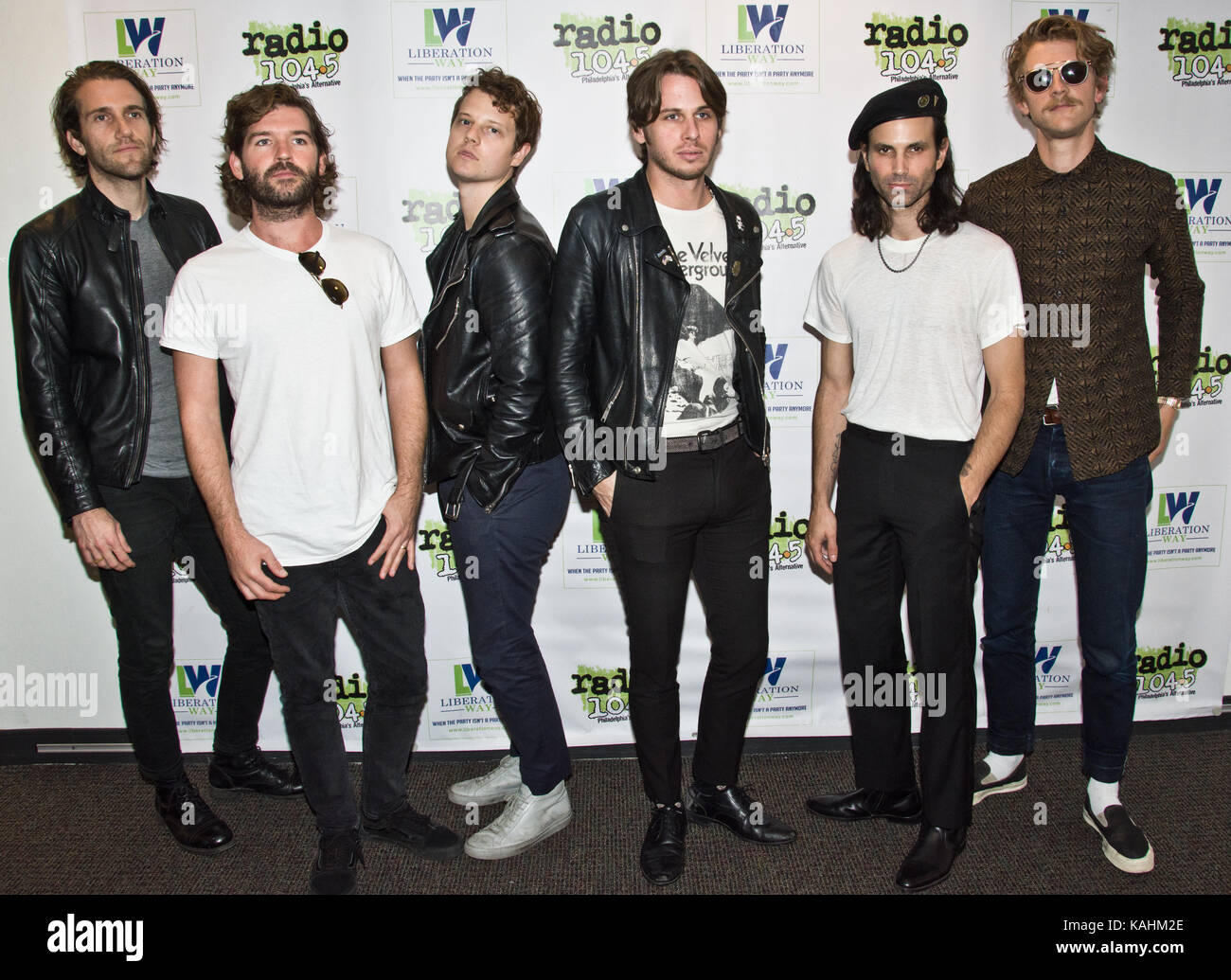 Bala Cynwyd, PA, USA. 18th September, 2017. American Indie Pop Band Foster  the People Visit Radio 104.5's Performance Theatre Stock Photo - Alamy