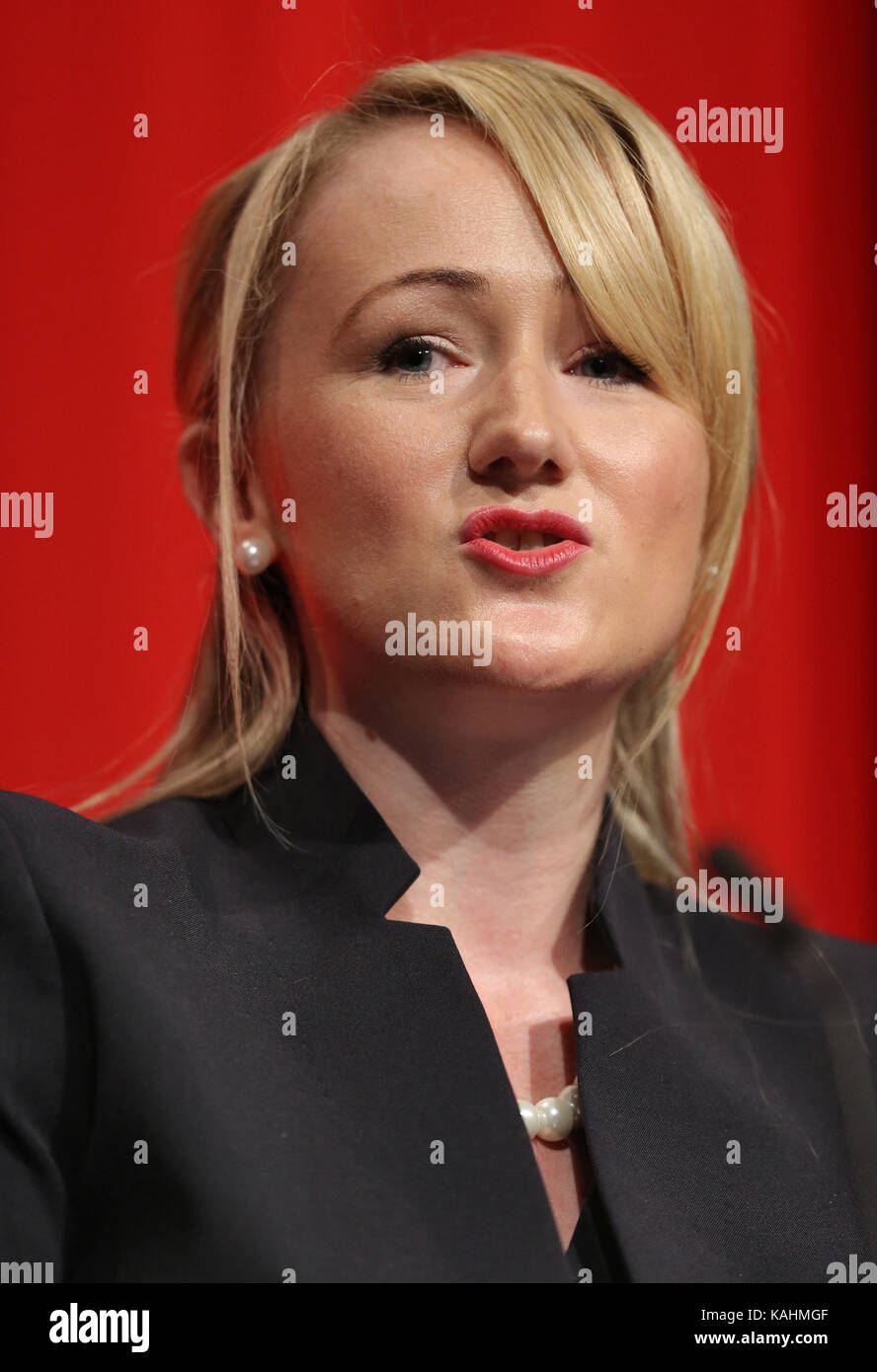 Brighton, UK. 26th September, 2017. Rebecca Long Bailey Mp Shadow Secretary Of State For Business Labour Party Conference 2017 The Brighton Centre, Brighton, England 26 September 2017 Addresses The Labour Party Conference 2017 At The Brighton Centre, Brighton, England Credit: Allstar Picture Library/Alamy Live News Stock Photo