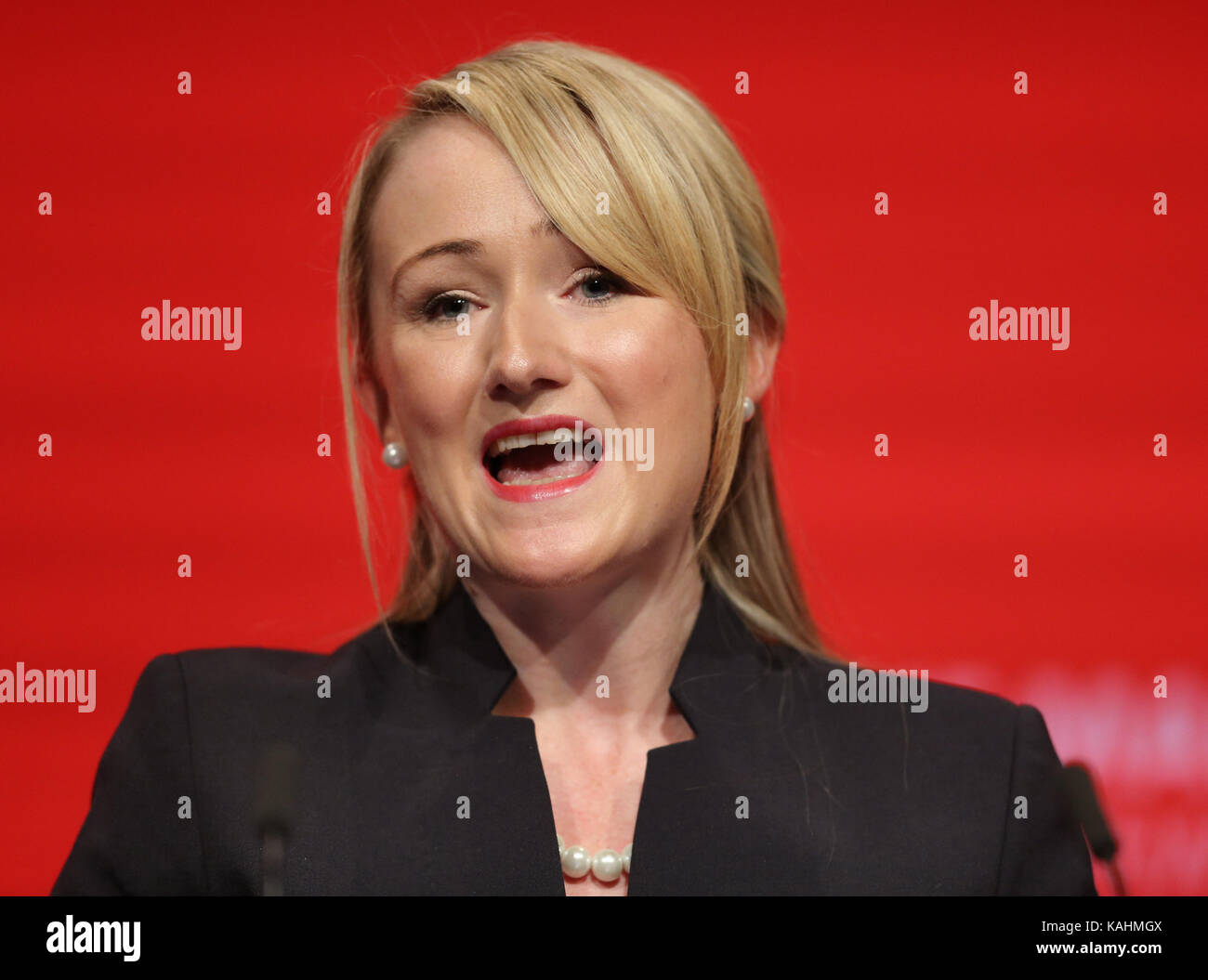 Brighton, UK. 26th September, 2017. Rebecca Long Bailey Mp Shadow Secretary Of State For Business Labour Party Conference 2017 The Brighton Centre, Brighton, England 26 September 2017 Addresses The Labour Party Conference 2017 At The Brighton Centre, Brighton, England Credit: Allstar Picture Library/Alamy Live News Stock Photo