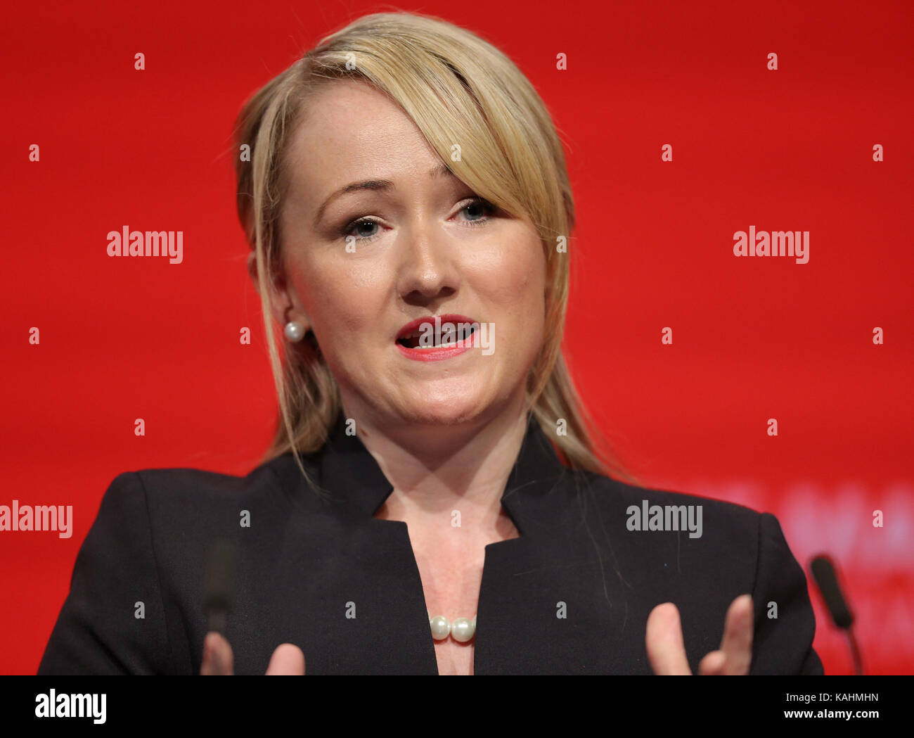 Brighton, UK. 26th September, 2017. Rebecca Long Bailey Mp Shadow Secretary Of State For Business Labour Party Conference 2017 The Brighton Centre, Brighton, England 26 September 2017 Addresses The Labour Party Conference 2017 At The Brighton Centre, Brighton, England Credit: Allstar Picture Library/Alamy Live News Stock Photo