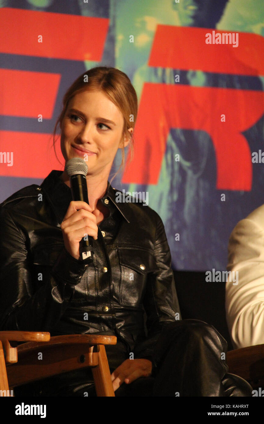 Mackenzie Davis 09/24/2017 "Blade Runner 2049" Press Conference held at