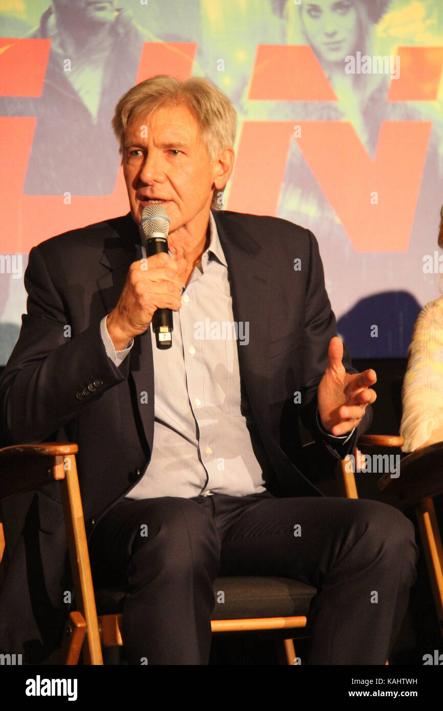 Harrison Ford 09/24/2017 "Blade Runner 2049" Press Conference held at