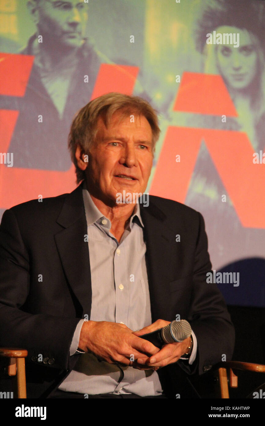 Harrison Ford 09/24/2017 "Blade Runner 2049" Press Conference held at